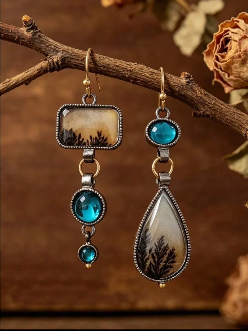 Bohemian Asymmetrical Drop Earrings NEW 🏷️